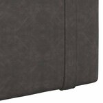 vidaXL Tête de lit suspendue Noir PU antique