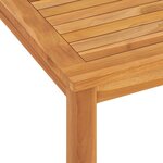 vidaXL Table à dîner de jardin 120x70x77 cm Bois de teck solide