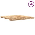 vidaXL Carreau de terrasse 6 Pièces Marron 50 x 50 cm