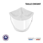 Masque transparent blanc uns1 50 lavages made in france pour enfant