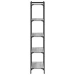 vidaXL Bibliothèque à 5 niveaux sonoma gris 80x30x154 cm