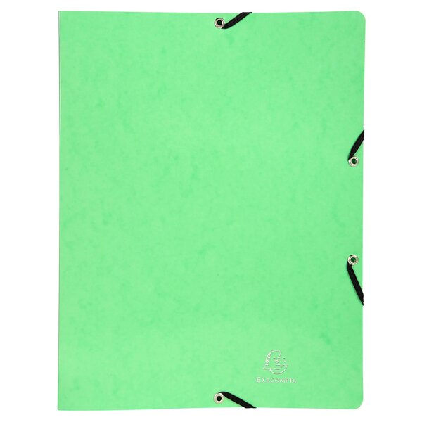 Classeur À Élastiques 2 Anneaux 15mm Iderama - A4 - Vert Anis - X 20 - Exacompta