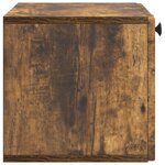 vidaXL Meuble TV mural Chêne fumé 59 5 x 31 x 30 cm Bois d'ingénierie