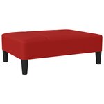 vidaXL Repose-pied Rouge bordeaux 78x56x32 cm Similicuir