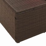 vidaXL Canapé de jardin Marron 123 x 62 x 69 cm polyrotin