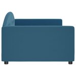 vidaXL Lit de repos bleu 100x200 cm velours