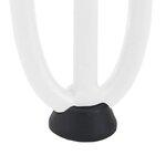 vidaXL Pieds en épingle à cheveux pour consoles  lot de 4  blanc  72 cm  acier massif