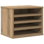 vidaXL Organisateur de bureau Chêne 36x26x29 5 cm Bois d'ingénierie