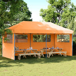 vidaXL Tente de fête 292 x 580 x 315 cm Orange Tissu Oxford