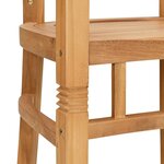 vidaXL Chaises de jardin 2 Pièces Marron 63 x 58 x 89 cm