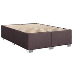 vidaXL Sommier à lattes de lit avec matelas Marron foncé 140x190 cm