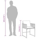 vidaXL Chaises de jardin avec coussins lot de 4 mélange beige