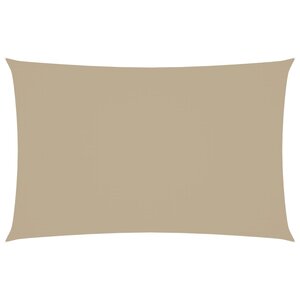 vidaXL Voile de parasol tissu oxford rectangulaire 2 5x5 m beige