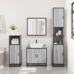 vidaXL Armoire de salle de bain sonoma gris 35x37 5x100 cm