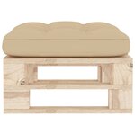 vidaXL Pouf palette de jardin bois de pin imprégné
