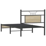vidaXL Cadre de lit sans matelas chêne sonoma 75x190 cm