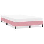 vidaXL Cadre de lit sans matelas rose 120x220 cm velours