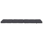 vidaXL Coussins de chaise longue lot de 2 anthracite tissu oxford