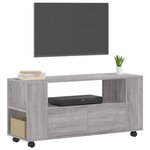 vidaXL Meuble TV sonoma gris 102x34 5x43 cm bois d'ingénierie