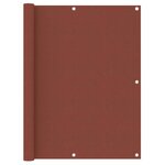 vidaXL Écran de balcon Terre cuite 120x500 cm Tissu Oxford