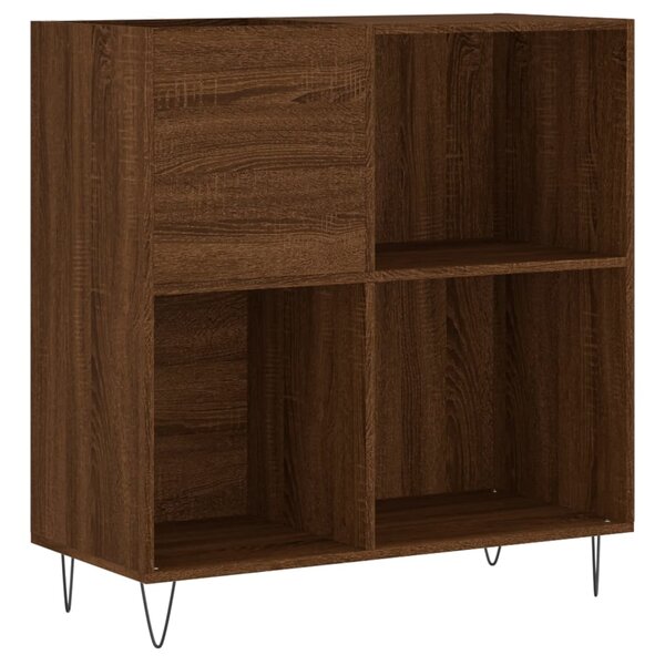 vidaXL Armoire à disques chêne marron 84 5x38x89 cm bois d'ingénierie