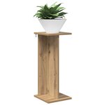 vidaXL Support de Plante Chêne artisanal 25 x 25 5 x 60 5 cm