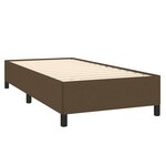 vidaXL Sommier à lattes de lit avec matelas Marron foncé 90x200 cm