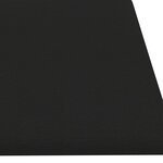 vidaXL Panneaux muraux 12 Pièces Noir 60x15 cm Tissu 1 08 m²