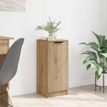 vidaXL Buffet chêne artisanal 30 x 30 x 70 cm Bois d'ingénierie