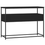 vidaXL Table console noir 100x40x75 cm bois d'ingénierie
