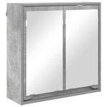 vidaXL Ensemble de mobilier de salle de bain 3 Pièces Gris béton