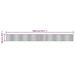 vidaXL Tapis rectangulaire marron foncé 100x1000 cm bambou