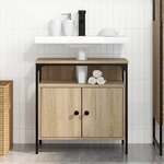 vidaXL Vanité Murale Chêne Clair Bois d'Ingénierie 60 x 30 x 60 cm