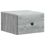 vidaXL Cabinet de chevet mural Sonoma gris 34 5 x 33 x 20 cm