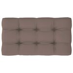 Vidaxl canapé palette 2 places avec coussins pin imprégné de noir