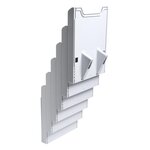 Trieur mural modulable vertical 6 compartiments A4 - Gris lumière EXACOMPTA
