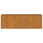 vidaXL Jardinières murales 2 Pièces Rouillé Acier corten 53x10x17 cm