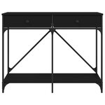 vidaXL Table console noir 100x39x78 5 cm bois d'ingénierie