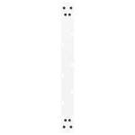 vidaXL Pieds de table basse en U 2 pièces Blanc 60 x (30-31) cm Acier