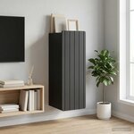 vidaXL Armoire Murale Noir 33 x 34 5 x 94 cm Bois d'ingénierie