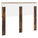 vidaXL Tête de lit Chêne fumé 120 cm Bois d'ingénierie