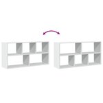 vidaXL Étagère murale blanc 100x25x50 cm bois d'ingénierie