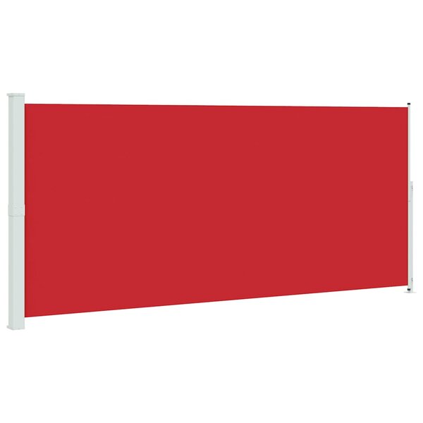 vidaXL Auvent latéral rétractable de patio 220x500 cm Rouge