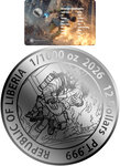 Monnaie FIREFIGHTER Alien First Responders 1/1000 Oz Platine 12$ Liberia 2026 (PRÉCOMMANDE)