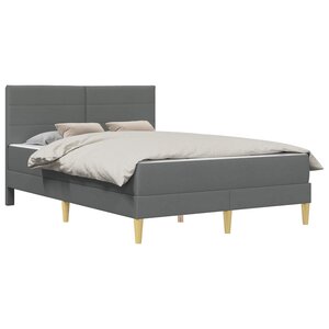 vidaXL Cadre de lit Gris foncé 120 x 200 cm Polyester