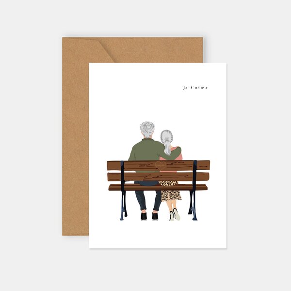 Carte je t'aime couple