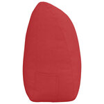 vidaXL Coussin de Dos Rouge 200 x 24 x 50 cm tissu