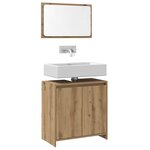 vidaXL Ensemble de meubles salle de bain 2 Pièces bois d'ingénierie