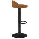 Vidaxl tabourets de bar 2 pcs marron velours