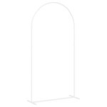 vidaXL Arche de mariage Blanc 100 x 39 x 200 cm Acier